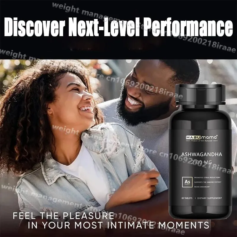 Ashwagandha Men Health Supplement Unlimited Stamina Back Capable and Confident