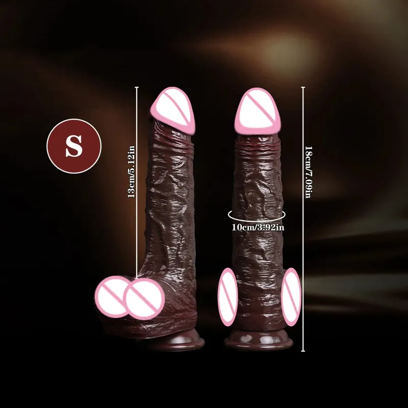 Realistic Dildos Skin Sliding Foreskin Testicles Dildo for Woman Masturbation Anal Vaginal Stimulation Strapon Silicone Sex Toys