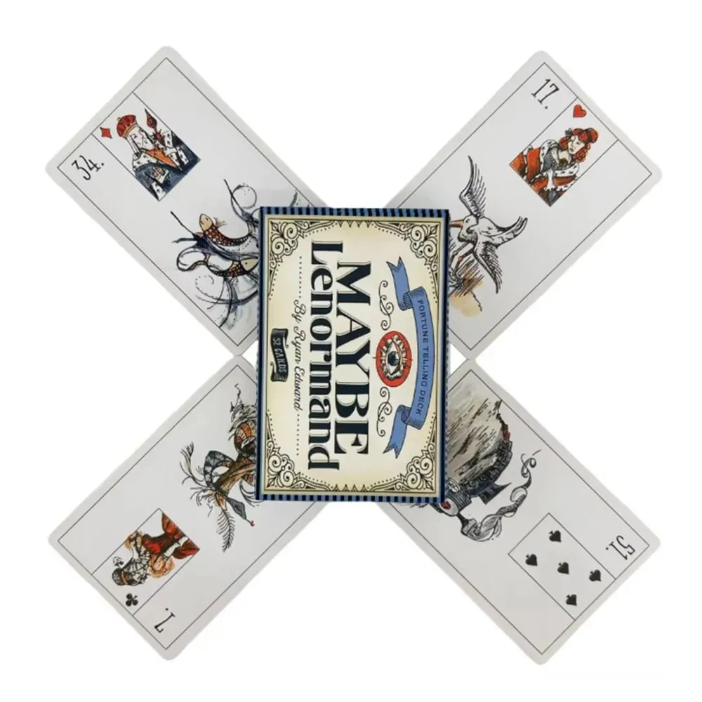 Maybe Lenormand Oracle Cards Deck For Family Party High Quality Fortune Telling Divination Tarot Deck Cards