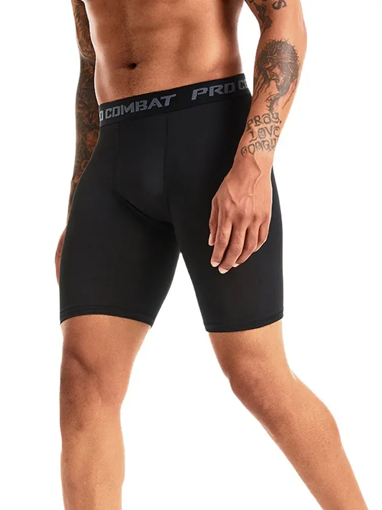1 Pcs High Performance Men's Compression Shorts Quick Dry, Breathable, and Stretchy Base Layer for Sports Running Gym