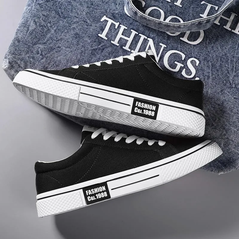 Hot Sale Fashion Red Canvas Shoes Men Classic Low-top Men's Canvas Sneakers Harajuku Hip Hop Skateboard Shoes Men Casual Sneaker