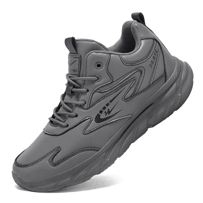 Double Star Men Sneakers 2026 New Fashion Casual Shoes Water Resistant Leather Upper Running Walking Shoes Anti Slip Lightweight — image 8