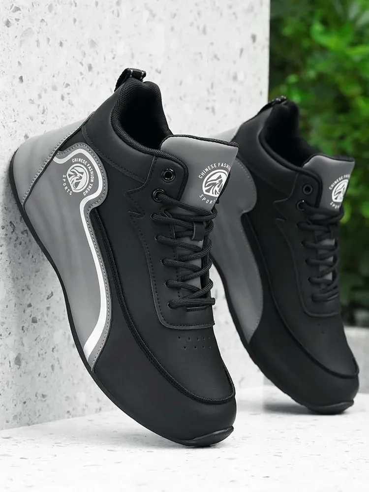 High-Top Casual Sneakers for Men Trendy Thick-Soled Dad Shoes Breathable Soft-Soled Non-Slip Versatile Men's Shoes Everyday Commuting Height-Increasing Sports Trendy Shoes 9