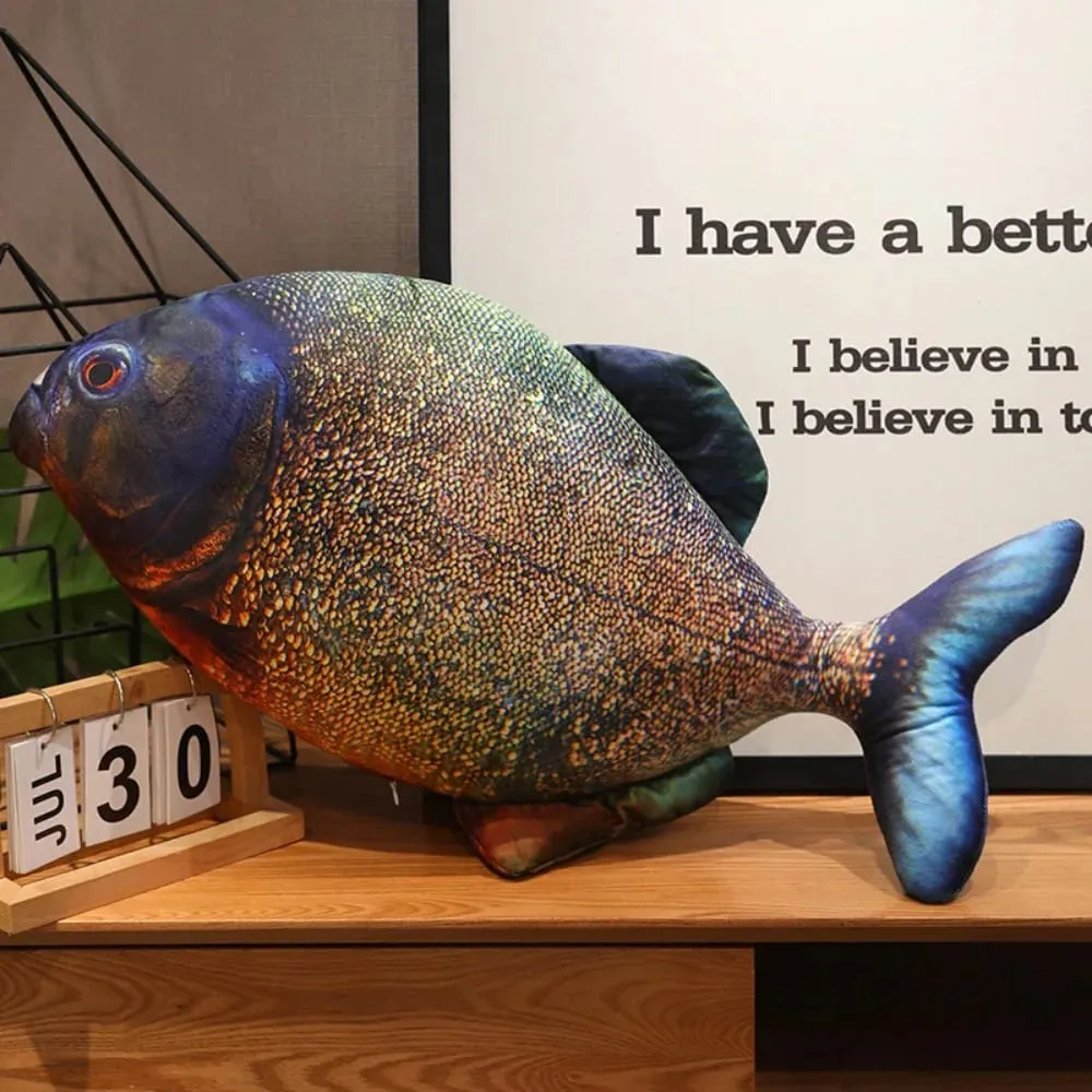Sofa Cushion Perch Simulation Fish Pillow Stuffed PP Cotton Cartoon Fish Soft Grouper Fish Anime Pillow Home Decoration