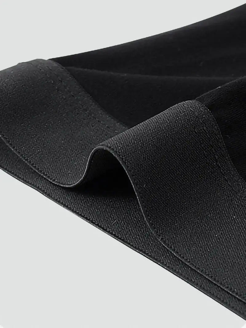 Calzoncillos tipo bóxer de fibra de bambú para hombre, ropa interior suave de color sólido de una sola pieza con cintura sin costuras y bolsa contorneada