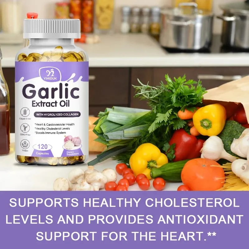 Kupte 1 Získejte 1 zdarma! Doplněk čistého česnekového extraktu pro zdraví srdce, cholesterol a krevní tlak na posílení imunitního systému