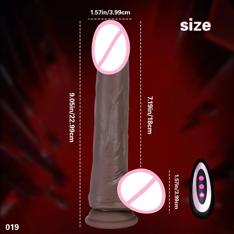 Dildo 1pc Adult Sex Toy Stimulates G-Spot Anal 22cm Thrust Dildo Vibrator 10 Vibration Mode and Suction Cup Suitable for Couples
