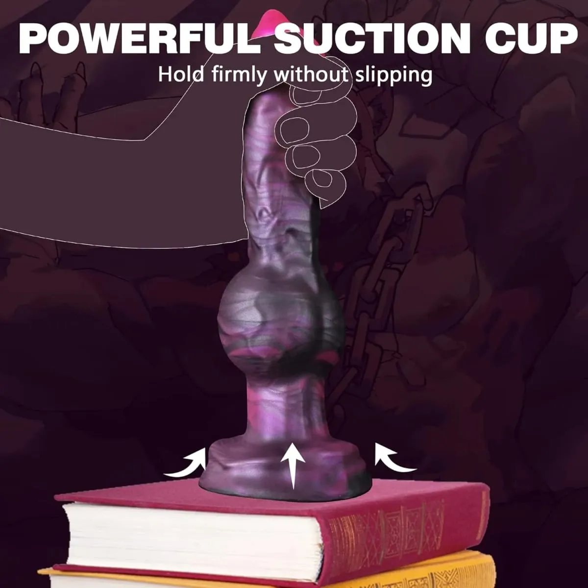 9 "lobo pênis anal plug brinquedo sexo feminino iniciante cão nó vibrador realista silicone animal com forte ventosa fantasia monstro
