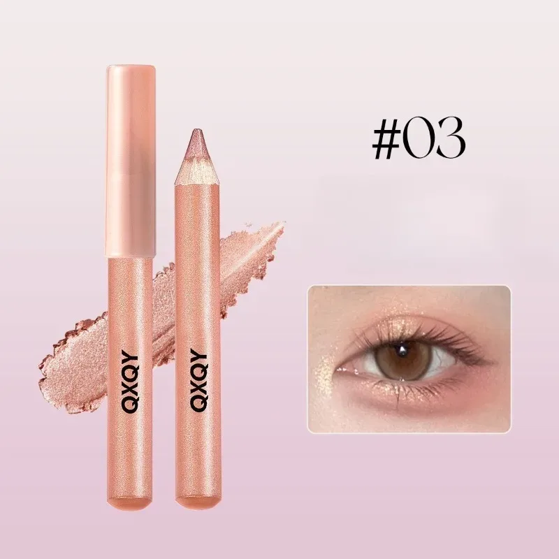 3D Under-Eye Highlighter Pen Waterproof Smudge Long-Lasting Sparkling Silkworm Pen Multi-Use Eye Liner Brightening Eye Makeup