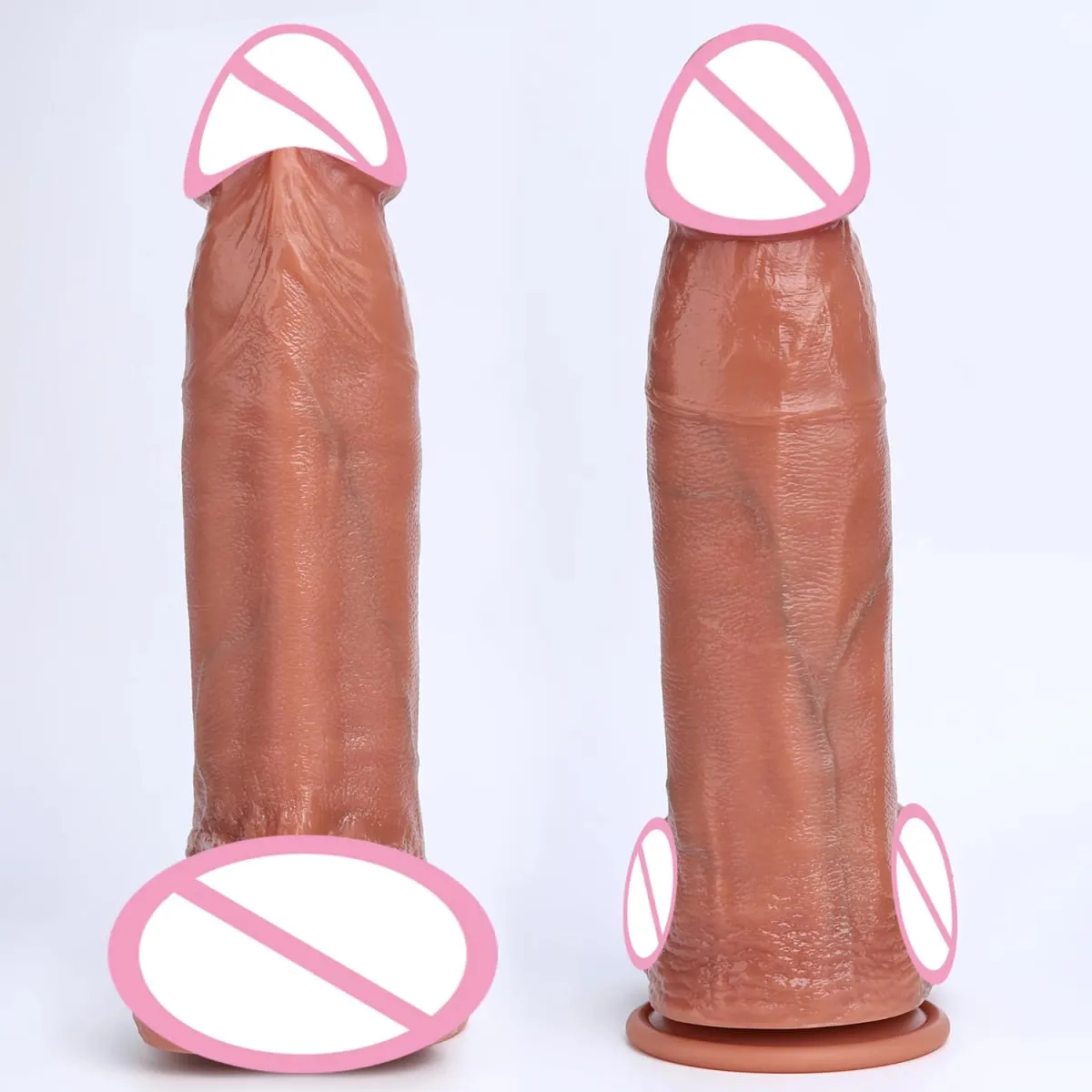 3 Sizes Realistic XXL Thick Penis Soft Silicone Dildo Male Genitals Vaginal Masturbation Suction Cup Dick Woman Anal Sex Toys 18