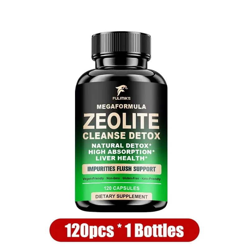 買2送2！沸石清潔排毒膠囊斜發沸石粘土去除重金屬和毒素天然全身清潔