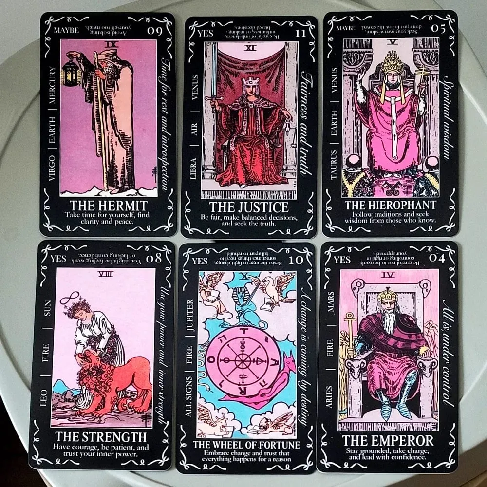 Beginners Tarot Deck in Tin Box with Guidebook 11*6.2cm 78Tarot Cards with Astrology & Numerology Insights