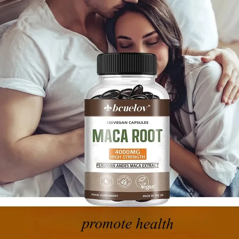 Organic Maca Root 4000mg Per Serving Natural Energy Supplement Peruvian Maca for Men & Women Non-GMO Gluten-Free