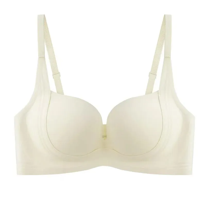 2025 Seamless Push up Bra Small Breast Gathering Enlarging Anti-Sagging Thin Top Thick Bottom No Underwire Lingerie for Women