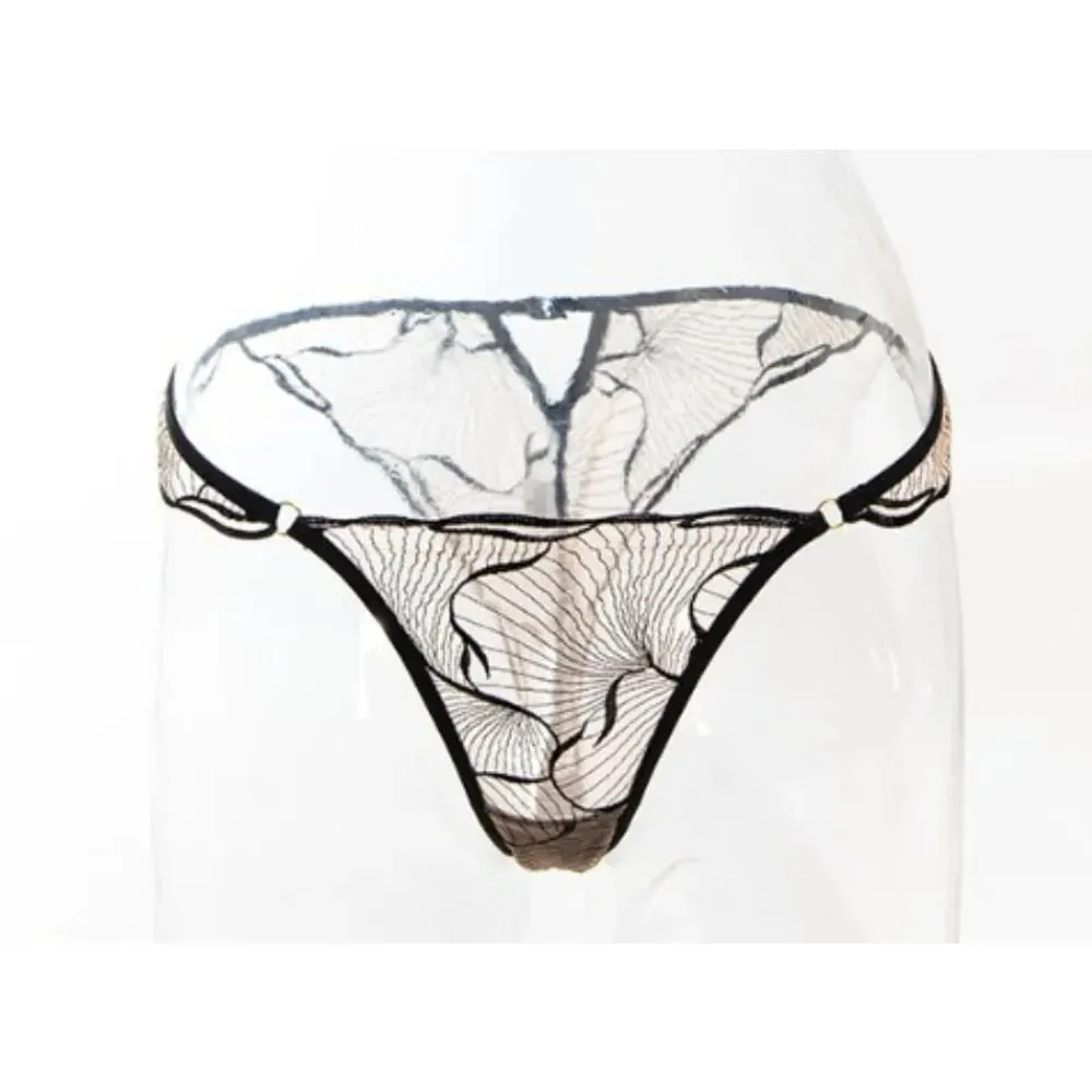 Women Elegant French Lace Bra Set Floral Embroidery Hollow Ultra Thin Cup Minimizer Brassiere Light Sheer Lingerie 32 - 38セクシーな