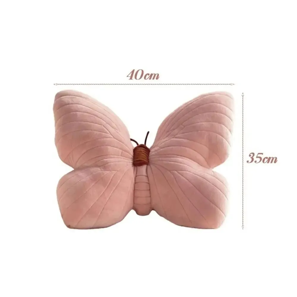 New Cute Butterfly Pillow Fashion Soft Toy Throwing Pad Christmas Gifts Girl Pink Toy Bedhead Pillow — image 6