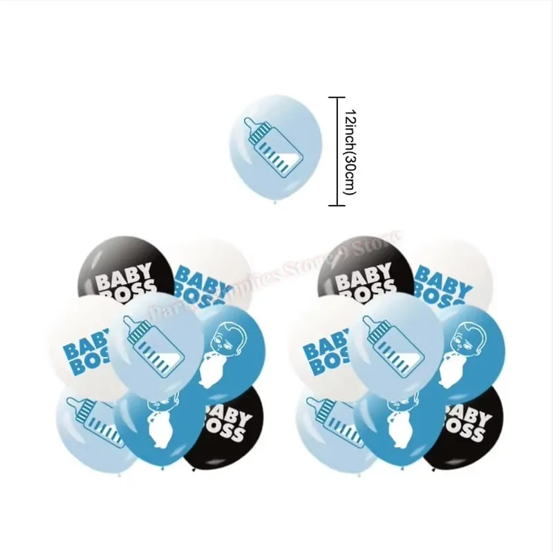 Bossed Baby Theme Newborn 1st Birthday Party Decoration Paper Plate Cup Balloon Banner Kid Boy Favors Baby Shower Event Supplies