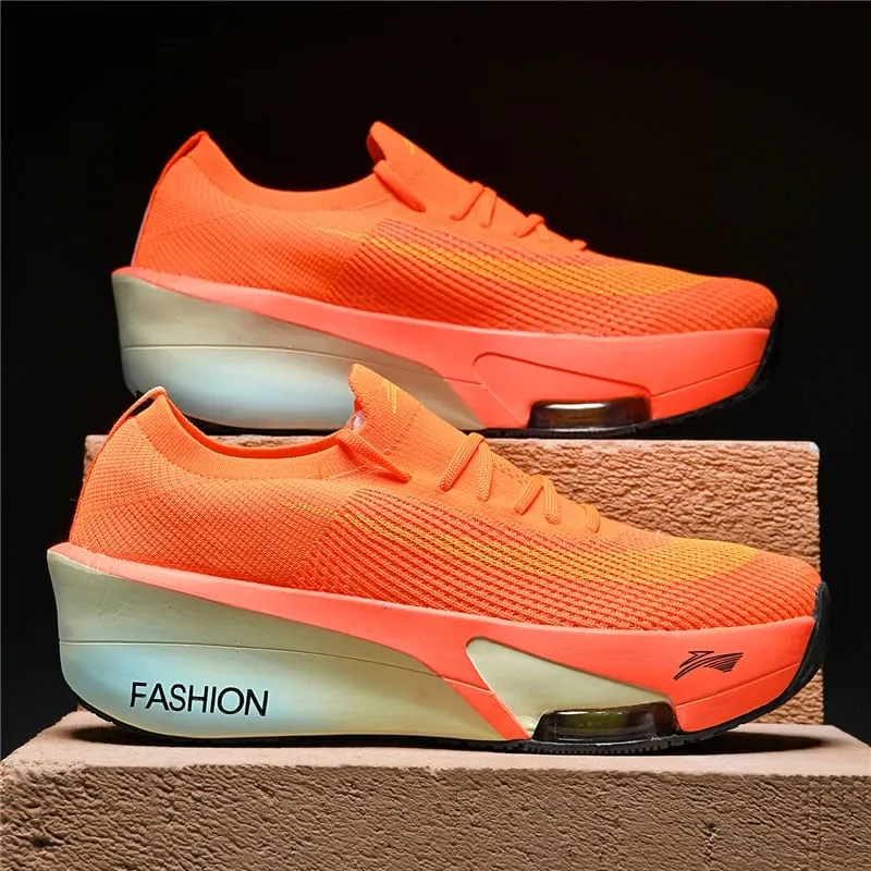 Men's Shoes Air Cushion Runner Trainers Tenis Plate Sports Running Shoes Women Comfortable Athletic Speciality Marathon Sneakers