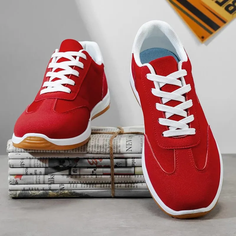 Men's Shoes Spring and Autumn Trendy Shoes New Cross-Border Models White Black Red Sports Shoes Soft-Soled Breathable Men's Low-Top Versatile Casual Shoes