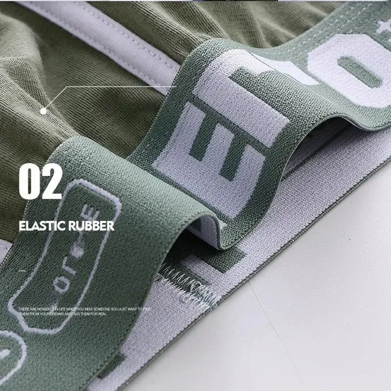 1 pçs masculino algodão boxer shorts calcinha underwear3 cores l xl 2xl 3xl macio carta cinto respirável macio moda esportes