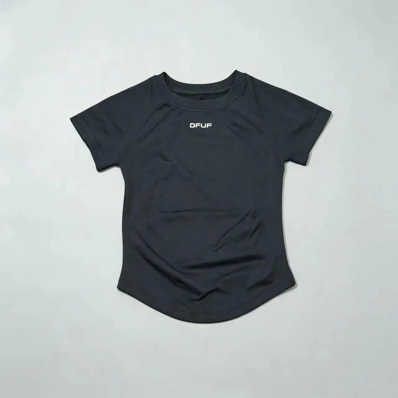 Women Elastic Slim Short Sleeve T-Shirt Soft Breathable Casual Top for Gym Yoga Jogging Fitness Daily Wear