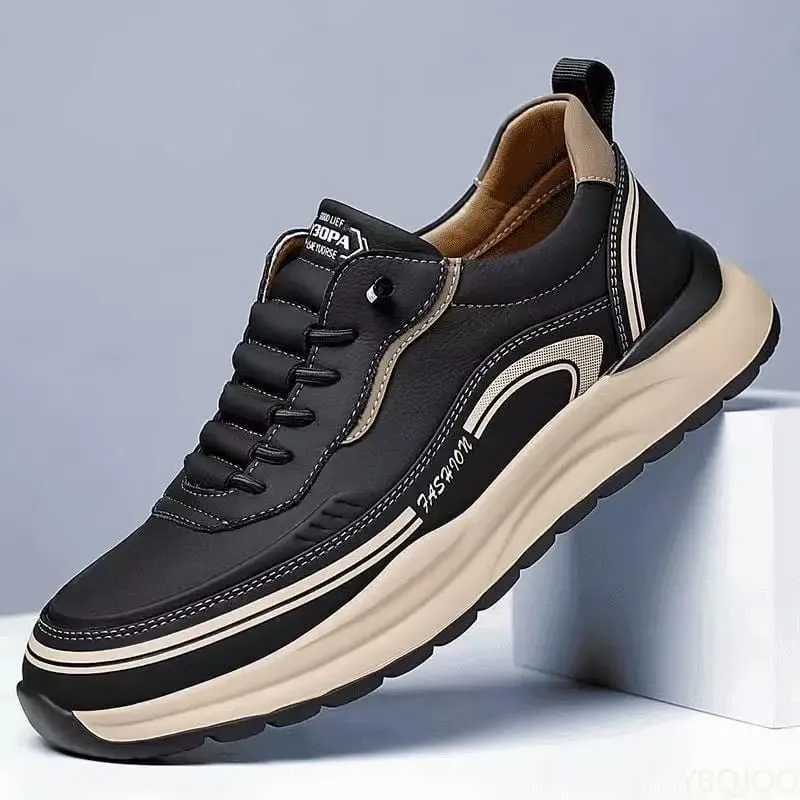 Large size summer new breathable wear-resistant men's shoes casual comfort sneakers men's fashion versatile thick soled shoes
