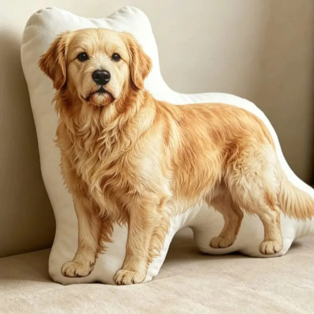 Dog Shaped Pillow Animal Throw Pillow Decorative Animal Pillow PP Cotton Filling Shiba Dog Cushion Contoured Shape