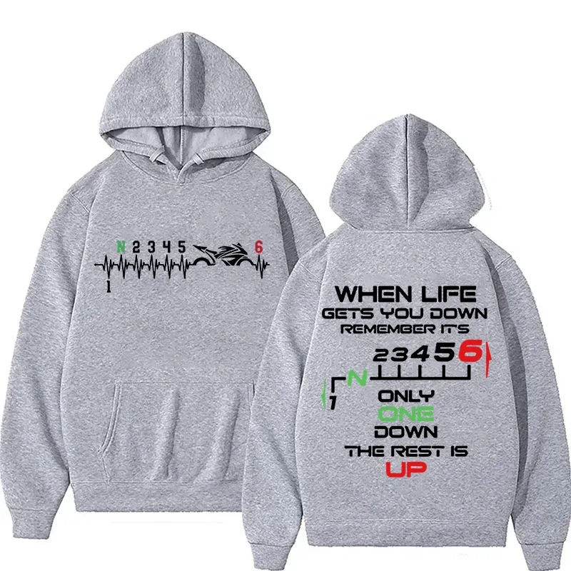 Nuevo 1N23456 sudaderas con capucha de latido del motorista para motocicleta para mujeres y hombres, sudaderas con capucha deportivas informales para otoño e invierno para mujeres