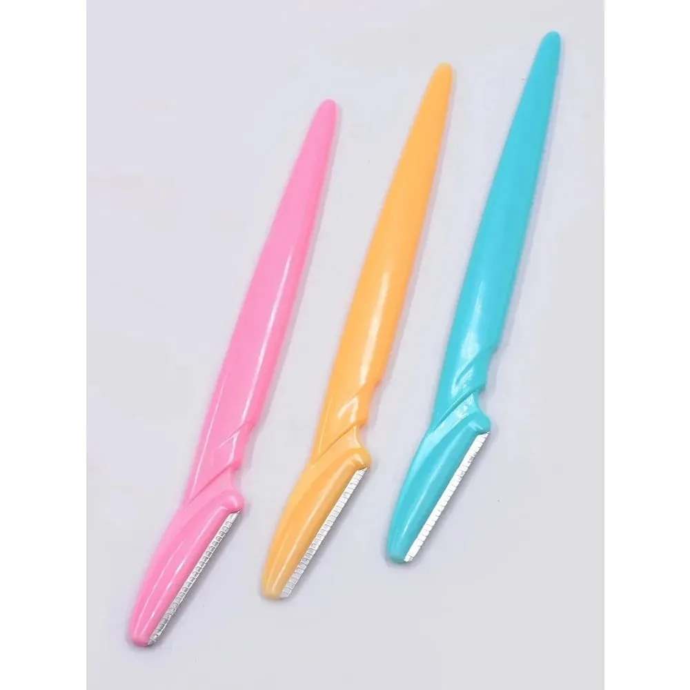 Eyebrow Trimmer 40PCS Brown Eyebrow Razor Safe Face Body Hair Removal Shaver Blades Babae Eyebrow Shaping Knife Razor