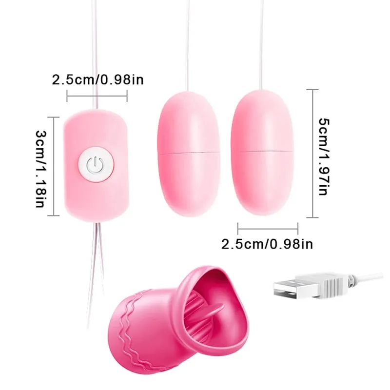 Sucking Licking Vibrator Tongue Licking Clitoris Nipples Sucker Massager for Women Vacuum Stimulator Sex Toys Adult Products 18+