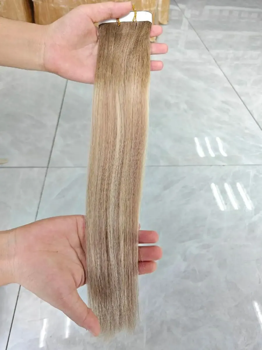 [NEW] Ugeat Remy Tape in Extensions Genius Human Hair Weft Pu Tape in Hair Extensions One Piece for Daily Office Look 50G