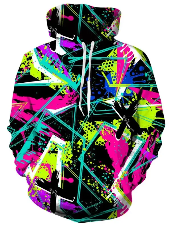 Funny Cartoon Pattern 3D Print Hoodies Men's Women's Hooded Sweatshirts Oversized Harajuku Pullover Tracksuit Coat Man Clothing