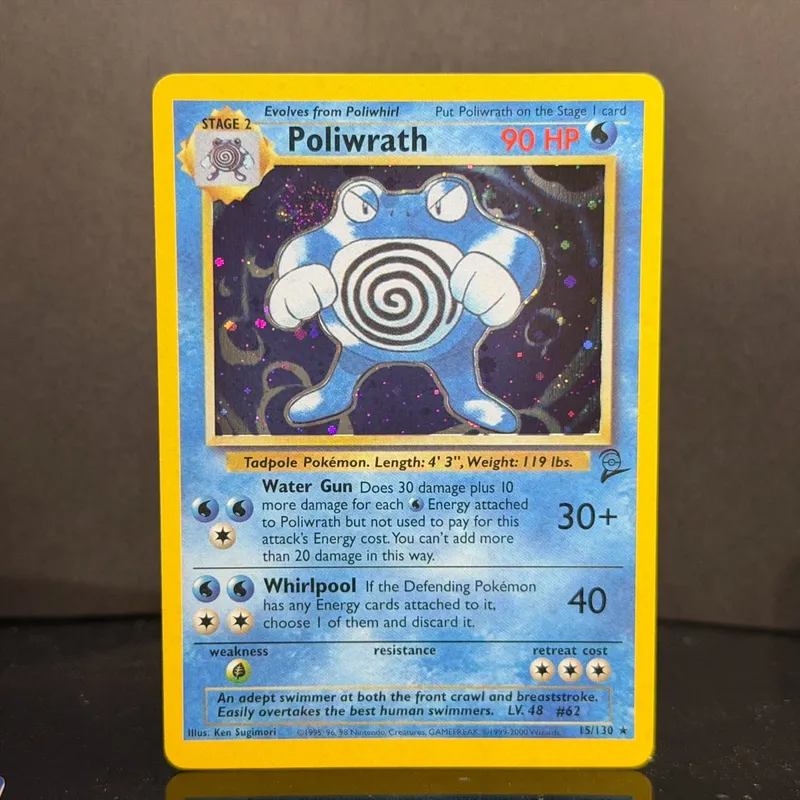Pocket 2000 Base Set 2 OG Nostalgia Collectible Hitmonchan Scyther Clefable Pidgeot Mewtwo Traditional Holo Proxy