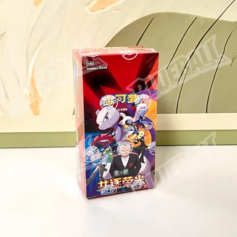 Pack de gemmes pokemon Violet écarlate Original Vol6, boîte fine TCG, cartes de combat à collectionner, Version chinoise simplifiée, jouets, cadeau