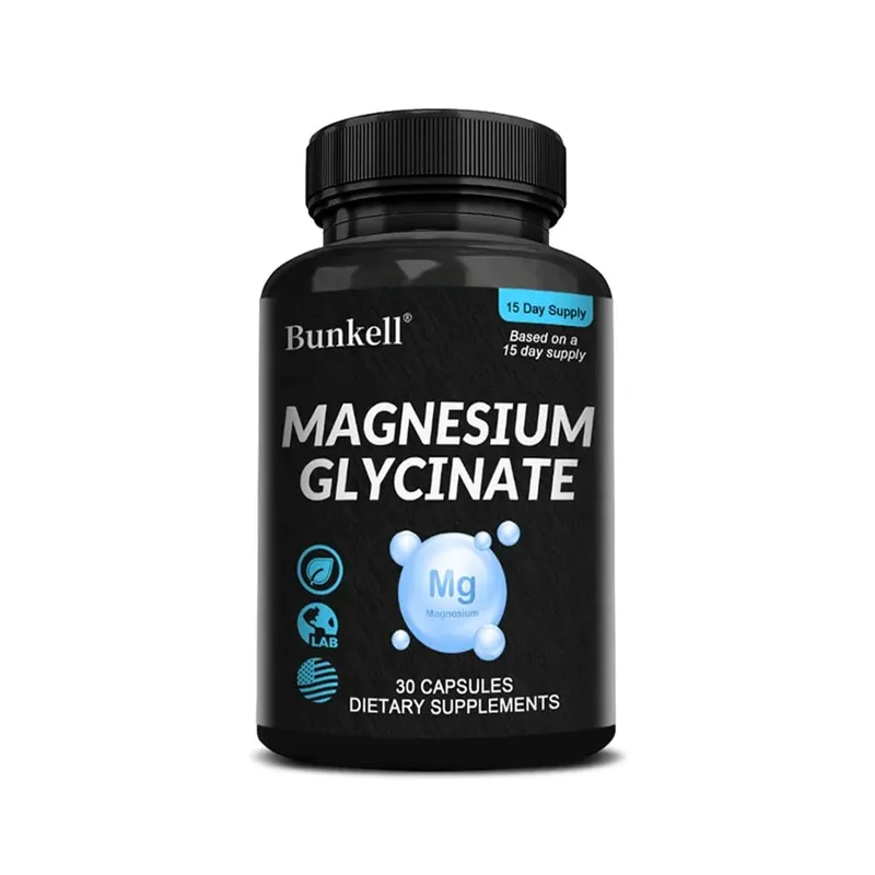 Magnesium Glycinate - Supports Nerve Muscle Bone and Heart Health Helps with Stress Sleep Quality Support Muscles Recovery