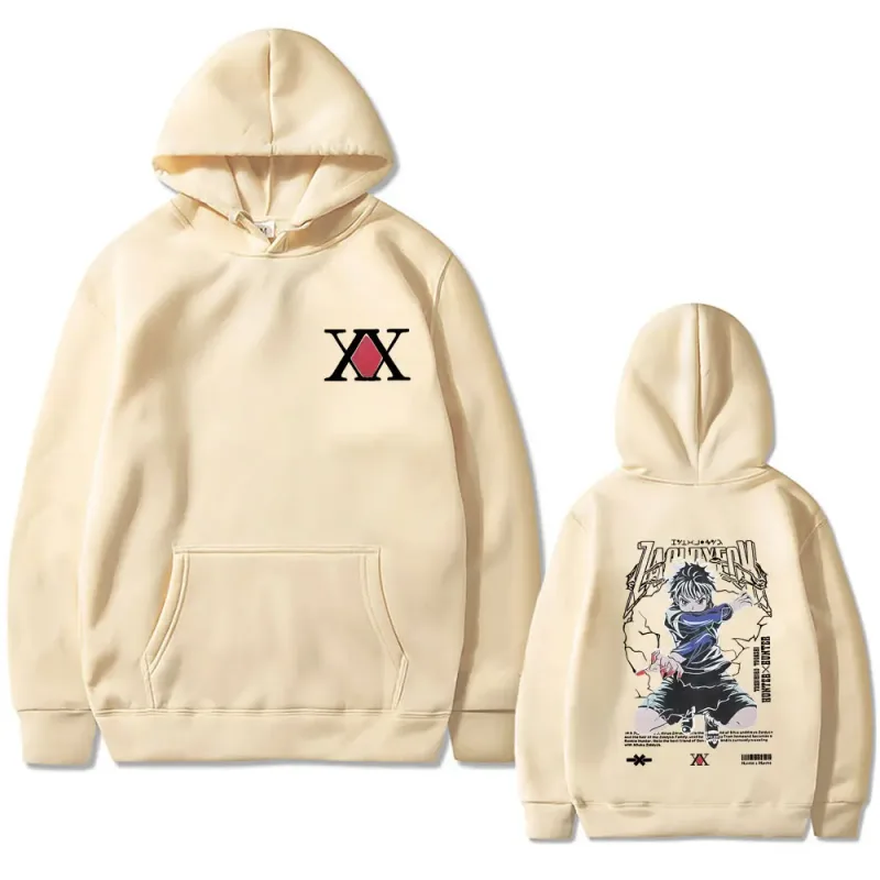 Anime Hunter X Hunter hoodie Killua Zoldyck Graphic hooded tracksuit Men Women Clothing Casual Oversized fleece cotton hoodies