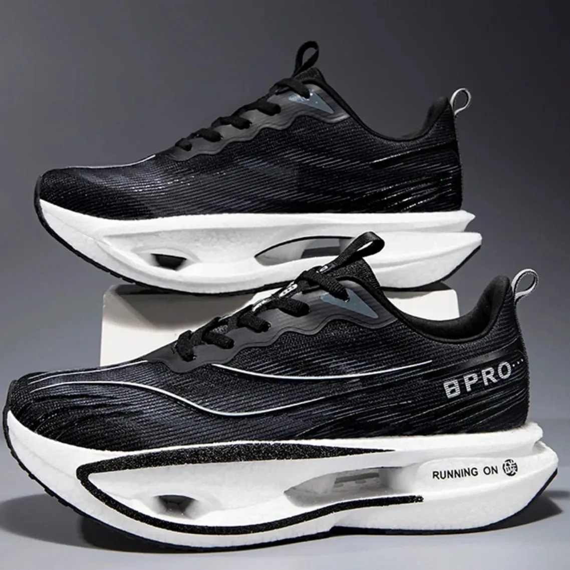 Men Marathon Running Shoes Carbon Plate Sports Sneakers Breathable Lightweight Comfortable Athletic Training Shoes Unisex