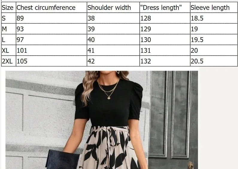Women Dresses 2026 Spring Summer floral printed round-neck elegant dress exotic vacation style women's clothing vestidoes