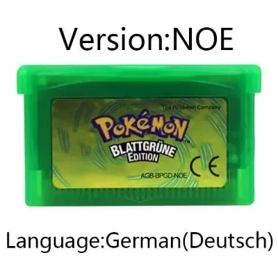 GBA Video Game Cartridge Console Card Pokemon Emerald Ruby FireRed LeafGreen Sapphire Multi-language for GBA/NDS
