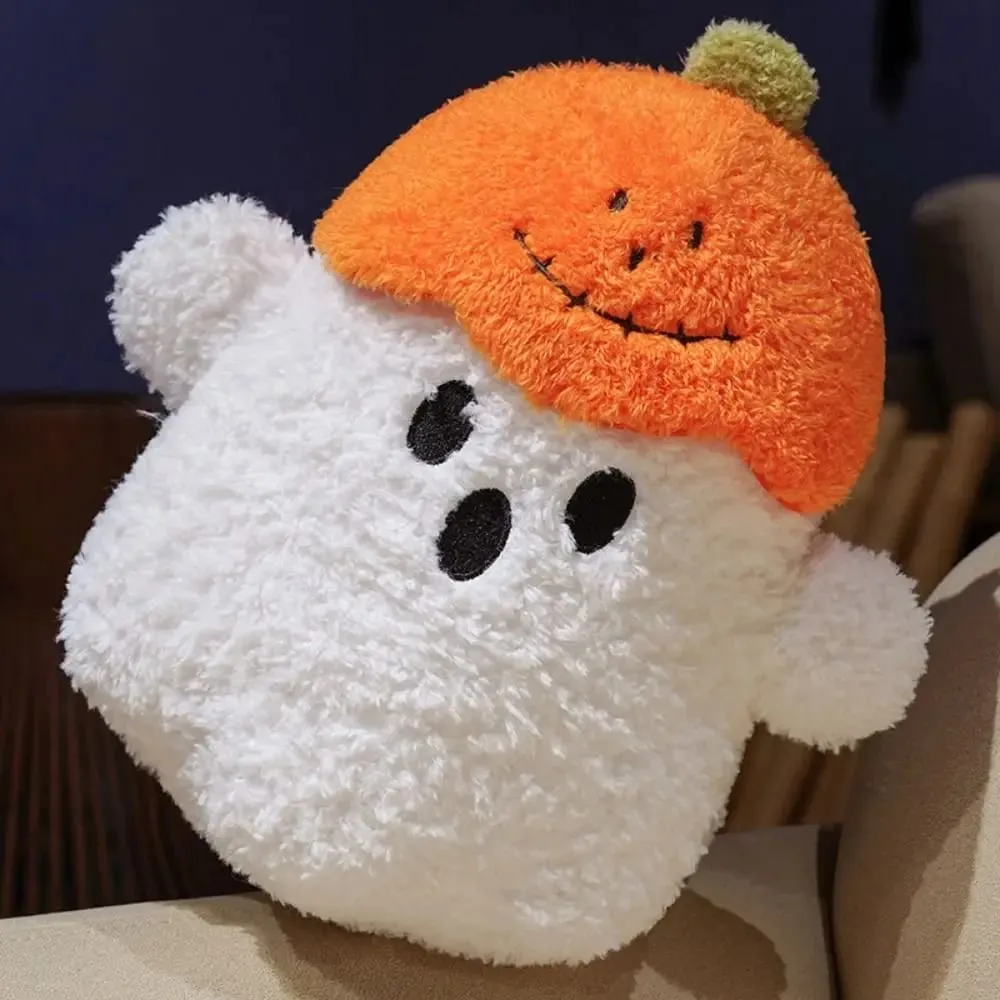 Cute Ghost Decorative Cushion Hug Pillow Fabric PP Cotton Filling Ghost Decor Ornaments Pumpkin Pillow Home Decor