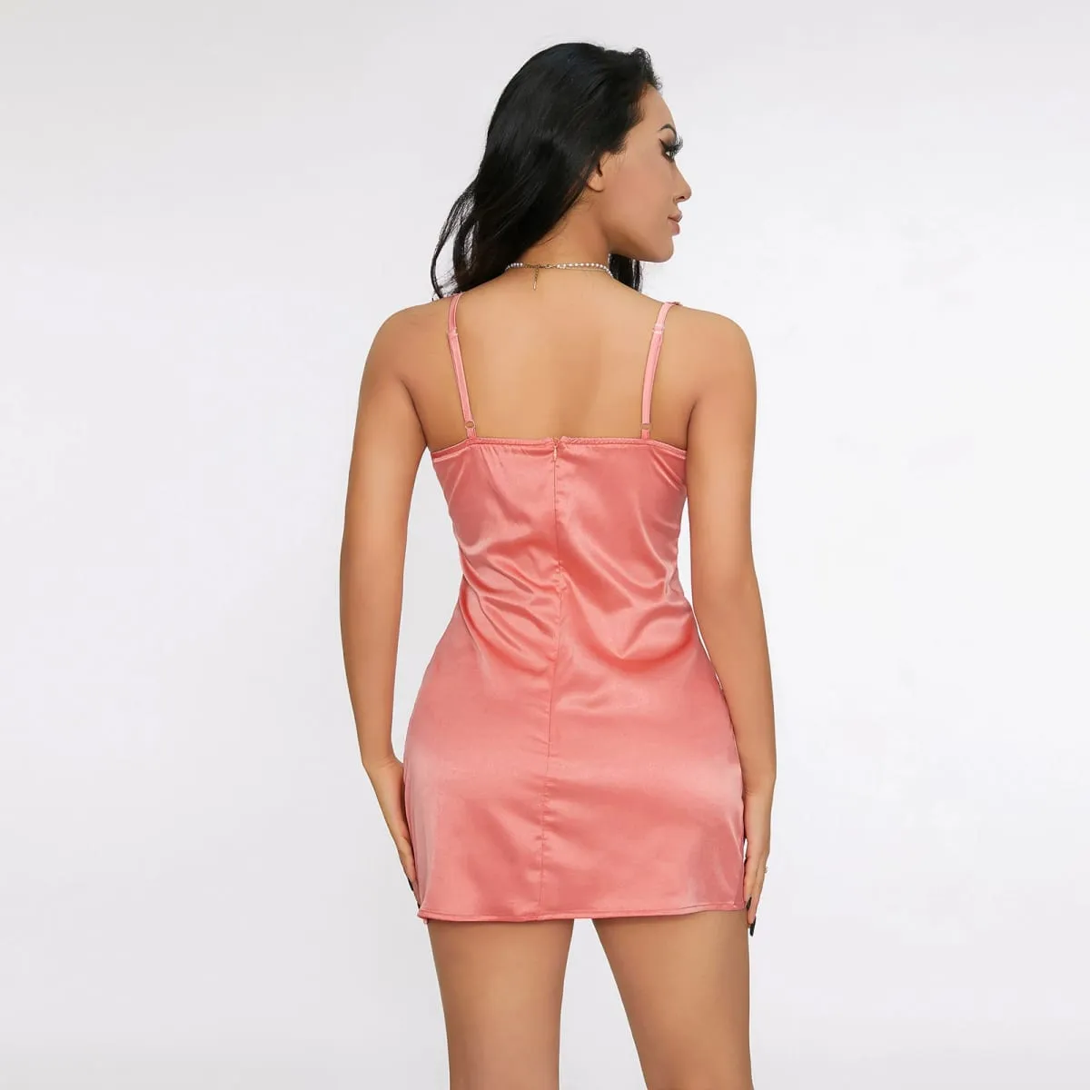 Kolsuz Backless 3D Çiçek Spagetti Kayışı Kısa Elbise Kadın Yaz Rahat Parti Kulübü Sling Elbise