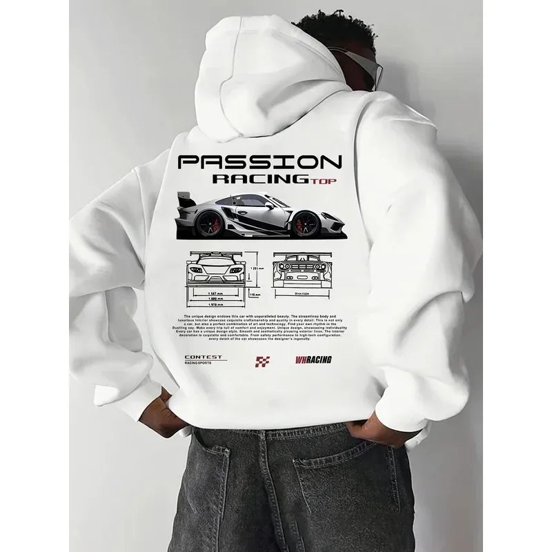 Sweat à capuche décontracté pour hommes, imprimé alphabet, coupe ample, streetwear bahreïn, 22ss, vêtements pour hommes, une pièce, haikyuu
