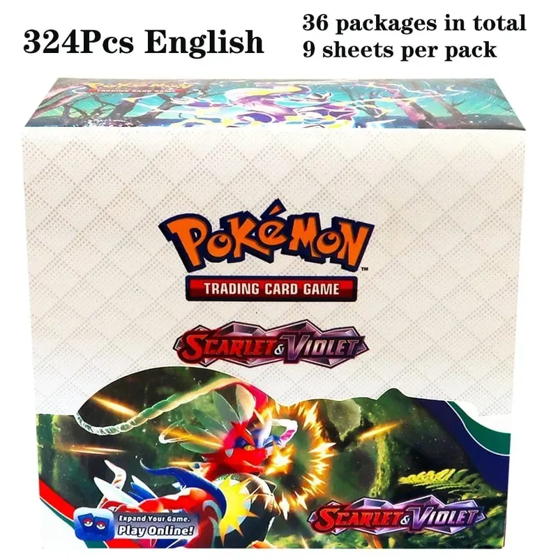 324 pièces Pokemon TCG: épée et bouclier tempête obligations Booster boîte jeu de cartes à collectionner carte Pokemon enfants jouets jeu de société