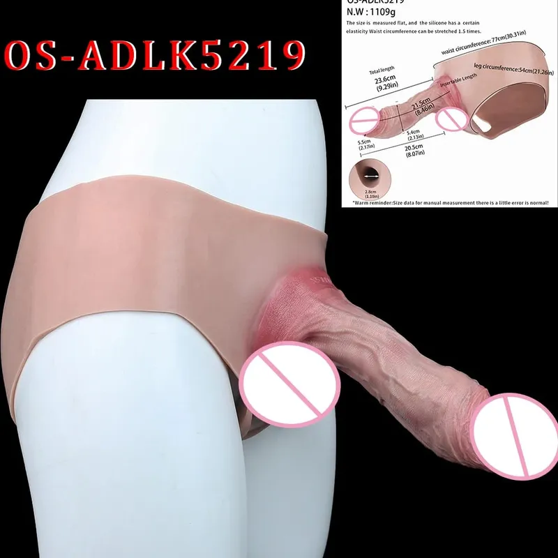 Cao Cấp Thực Tế Dương Vật Tay насадка на член Dây Đeo Rỗng Dương Vật Giả Quần Lót Silicone Dick Mở Rộng Đồ Chơi Tình Dục Cho Nam