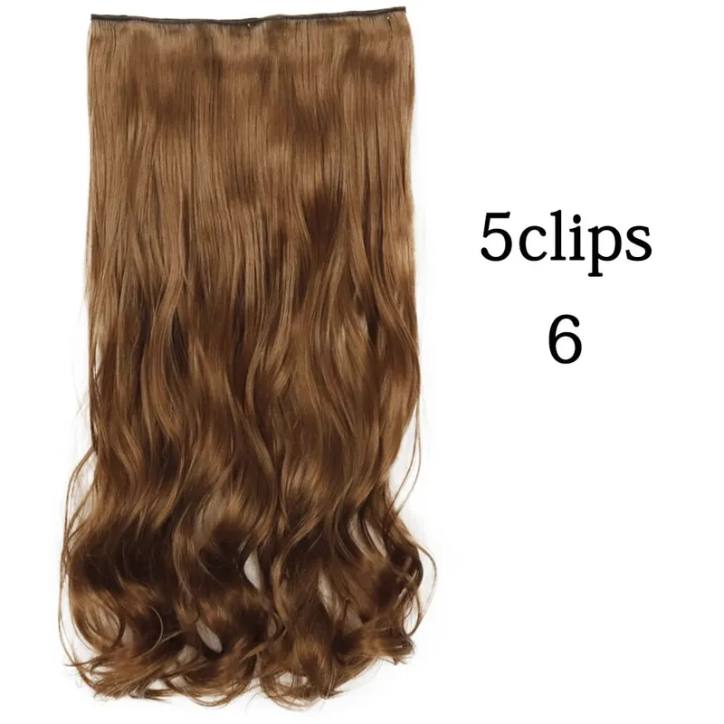 Tổng Hợp 22 32 Inch 5 Kẹp Tóc Chịu Nhiệt Giả Bộ Tóc Giả Dài Lượn Sóng Kiểu Tóc Kẹp Trong Tóc