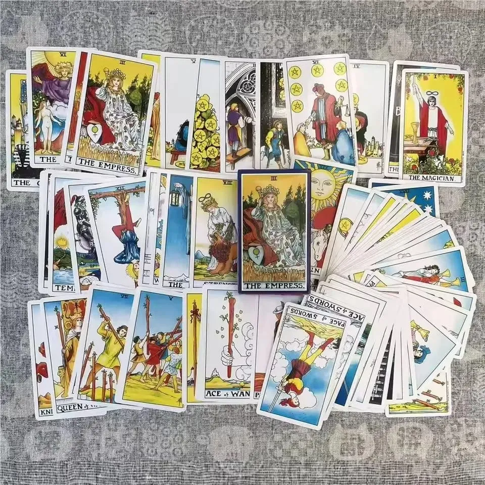 78 Card Classic Tarot Card Set Playing Cards Party Board Game Fate Card Fortune Telling Game Ideal For Beginners