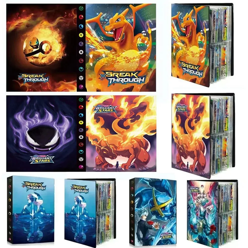 IN STOCK Pokemon Charizard Cards Album Book 240PCS Pok é mon Game Card Album VMAX GX EX Holder Collection Binder Folder Kid Gift — image 1