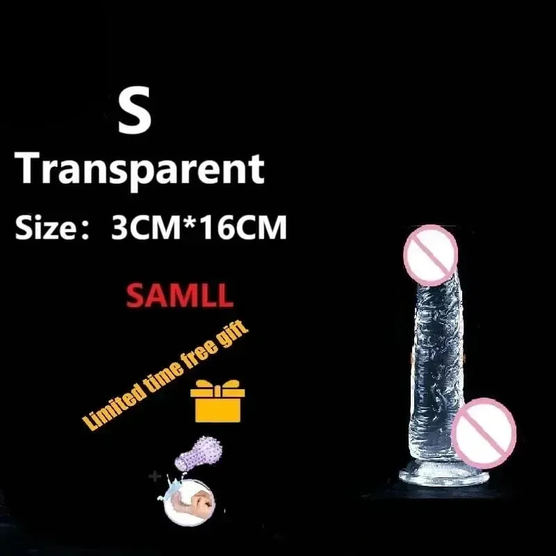 Transparent Realistic Dildo Strong Suction Cup Adult Sex Toys for Women Gay Anal Masturbation Realistic Dick Sex Toys Big Dick18