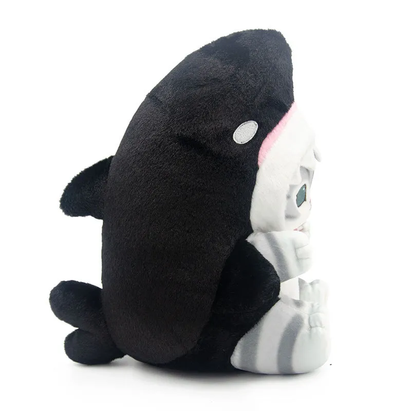 27 ซม.Mofusand SHARK Cat ของเล่นตุ๊กตาน่ารักการ์ตูนตุ๊กตาสัตว์ตุ๊กตานุ่ม Kawaii อะนิเมะแมวกอดหมอน Plush