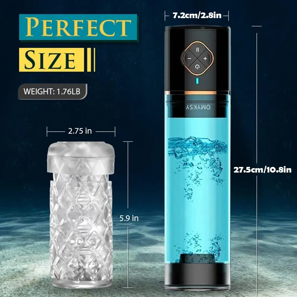 Automatic Water Penis Pump Sex Toy Male Electric Penis Training Enlargement Extender Stronger Bigger Erection Adult Sex Pleasure — image 5